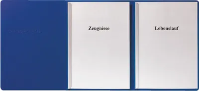 Image de Dossier de candidature en carton A4 3 parties bleu