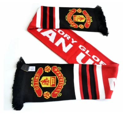 Produktbild von Manchester United FC Glory Jacquard Knit Scarf BS1452 (Einheitsgröße) (Rot/Weiß/Schwarz)