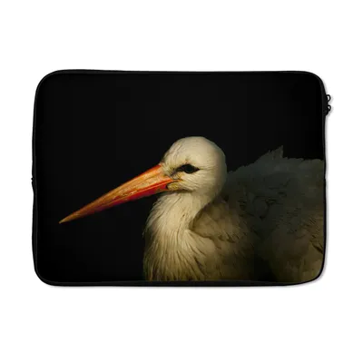 Produktbild von MuchoWow® Laptop Hülle 13 Zoll Vogel - Schnabel - Federn Laptoptasche - Laptophülle - Sleeve - Rundumschutz