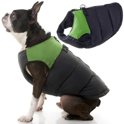 Produktbild von Gooby - Gepolsterte Weste, Hundejacke, Mantel, Pullover mit Reißverschluss und R