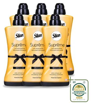 Produktbild von 6 x Silan Suprême Glamour Weichspüler - 1,2 l - Vorratspackung - 6 Stücke