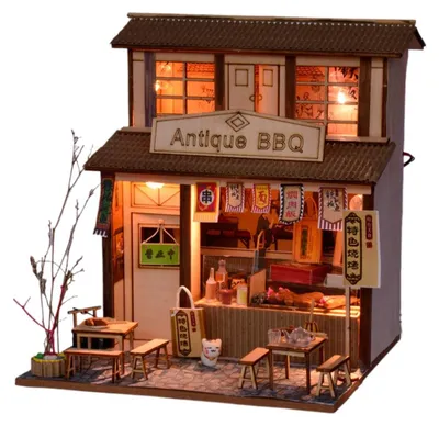 Image de Kit de construction de maison miniature pour les créatifs et les amateurs de bricolage