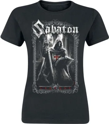 Produktbild von Sabaton T-Shirt Damen Templars schwarz S