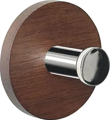 Immagine prodotto di Spirella Gancio per asciugamani Gancio autoadesivo per bagno e cucina Appendiabiti Senza forare Noce Marrone