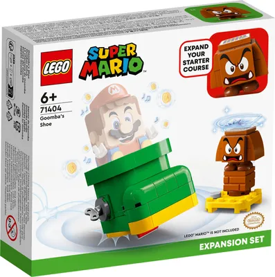 Productafbeelding van LEGO 71404 Super Mario Gumba-schoen – Uitbreidingsset, speelgoed om te combineren met de Mario, Luigi of Peach startset, met een Gumba-figuur