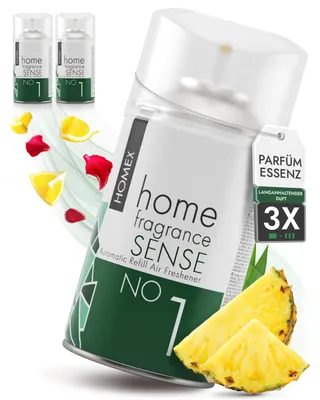 Produktbild von Roselive - Homex Raumduft , Lufterfrischer Nachfüller mit Parfümessenzen ( No.1 SENSE - 3er-Pack )