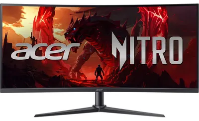 Produktbild von Acer NITRO XZ0 XZ340CURW0bmiiphx, 86,4 cm (34"), 3440 x 1440 Pixel, Wide Quad HD, LCD, 5 ms, Schwarz