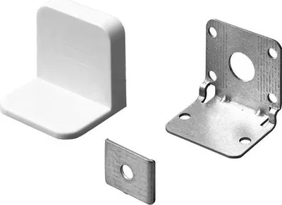 Image de Lot de 2 Suspensions de meuble acier zingue HETTICH, l.45 mm