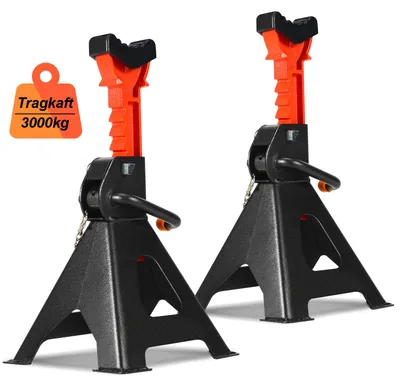 Obrázek produktu pro Peviasot 2-dílná sada podpěrných stojanů, nosnost 3 tuny, výškově nastavitelné (285–430 mm), podpěrné stojany pro osobní automobily a SUV