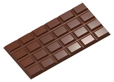 Obrázek produktu pro Forma na čokoládu – tabulka 4×6 obdélníková, 156 × 77 × 6 mm