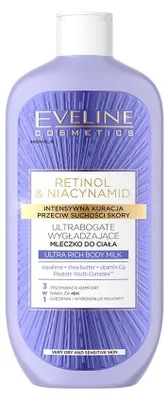 Immagine prodotto di Eveline Cosmetics Retinol&Niacynamid – latte corpo, idratante, lenitivo – Cartone da 20