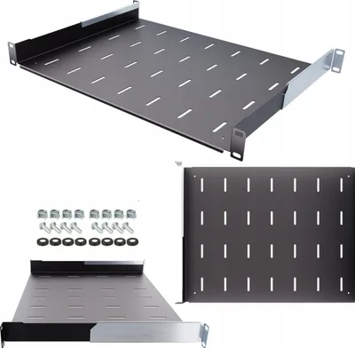 Obrázok produktu pre Serverová polica Stalflex 19" 1U 350-510 mm - Vyrobené serverové skrine
