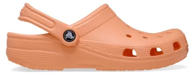 Produktbild von Crocs Classic Clogs für Damen, orangefarbene Badeschuhe und Freizeitschuhe