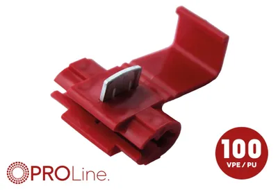 Obrázek produktu pro Spojovací svorky, 0,5 mm²-1,0 mm², červené, balení 100 kusů