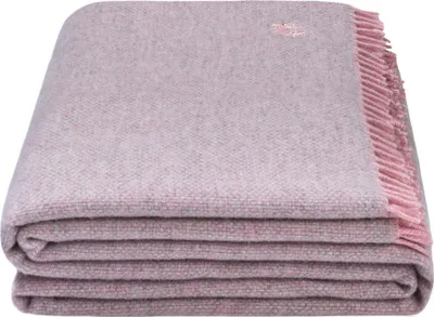 Produktbild von Zoeppritz Schurwolle Plaid mit Fransen Must Relax Farbe rose Größe 130x190