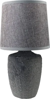 Obrázok produktu pre Stolová lampa Keramický betónový vzhľad Sivá malá nočná lampa Bočná lampa 15x30 cm