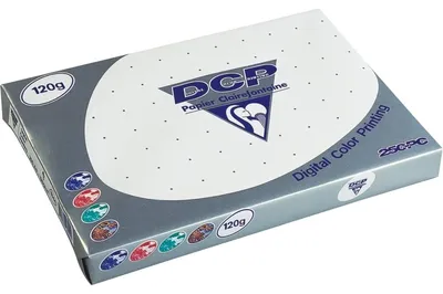 Produktbild von Clairefontaine DCP, A4 (210×297 mm), Satin, Laser-/Inkjet-Druck, Weiß, 120 g/m², Ecolabel, Colorlok, ISO 9706, NF EN 12281, ISO 14001, ISO 9001
