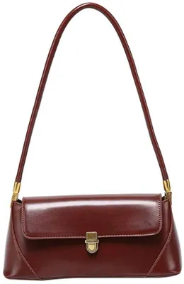 Productafbeelding van zhongningyifeng Kleine clutch-handtas voor dames, leren mini-tas, handtas, portemonnee met gesp