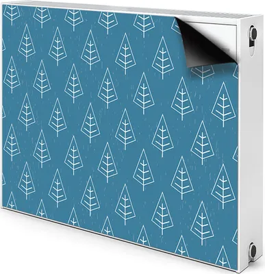 Produktbild von Magnet Heizkörper-Abdeckung Verkleidung Abdeckung Heizkörperabdeckung 90x60 cm  - Blauer Wald