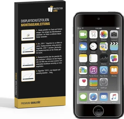 Produktbild von 2x Panzerfolie für iPod Touch 7 Generation ANTI-SCHOCK Displayschutzfolie MATT