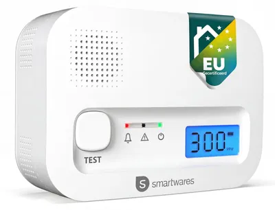 Image de Détecteur de monoxyde de carbone - Capteur 10 ans - Alarme 85 dB - Jusqu'à 20 à 40 m²