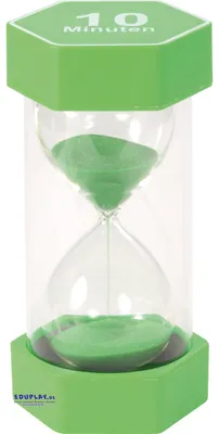 Zdjęcie produktu dla EDUPLAY 120610 Mega klepsydra 10 min, Ø 8,4 x 16 cm, zielona
