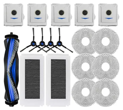 Obrázek produktu pro Sada náhradních dílů pro robotický vysavač X5 Omni X5 Pro: HEPA filtry, boční kartáče, sáčky na prach, příslušenství