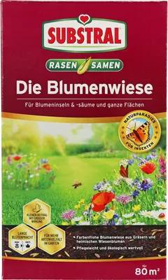 Produktbild von SUBSTRAL Saatmischung Blumenwiese, 800 g, für bis zu 80 m²