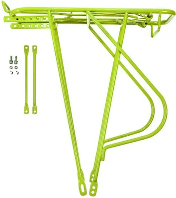 Produktbild von 28 Zoll Fahrrad Gepäckträger City Bike Trekkingrad Befestigung Federklappe Hell grün