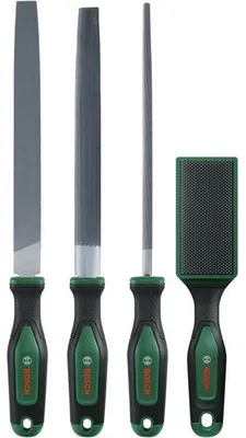 Obrázok produktu pre Sada pilníkov Bosch 200 mm/8"  s kefkou  4-dielna