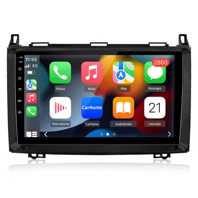 Produktbild von DAB + 9'' Carplay Android 15 Autoradio Für Mercedes W169 W639 Vito Viano W906 Sprinter GPS Navi WIFI BT SWC RDS DSP 4Kern 2din 2GB+64GB
