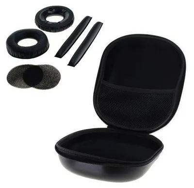 Produktbild von Tasche + Ohrpolster für Sennheiser HD 25 HD 25-1 HD 25-1 II - , schwarz Tasche Case Schutzhülle