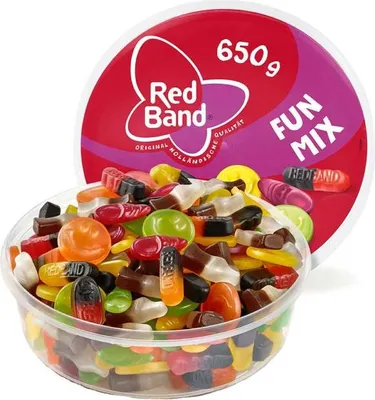 Produktbild von Red Band Fun Mix Mischung mit Lakritz und Schaumzuckerware 650g