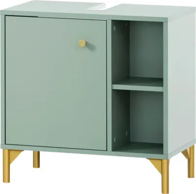 Obrázek produktu pro Koupelnová skříňka pod umyvadlo Möbelpartner Ando pistáciová 60,2 x 60,3 x 33,05 cm