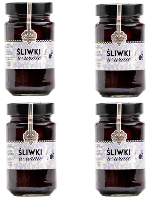 Image de Prunes au vin doux 220 g - Schronisko Bukowina - 4 x