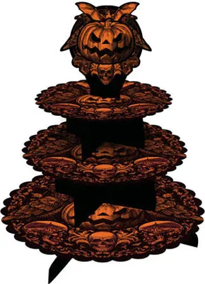 Immagine prodotto di Guirca Vassoio gotico per zucche a 3 livelli 40x30 cm Taglia unica