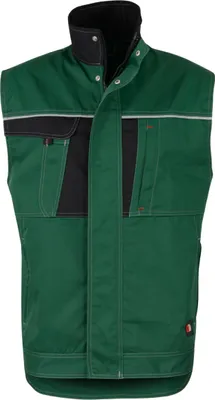 Produktbild von beb HANDWERK Herren Weste INFLAME Polyestermix Grün/Schwarz 60
