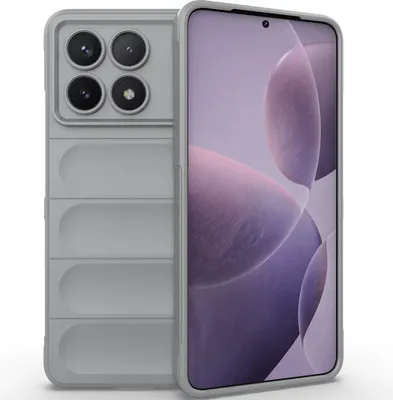 Produktbild von Handyhülle für Xiaomi Redmi K70 / K70 Pro Weich TPU Silikon Stossfest Anti-rutsch Hülle Grau
