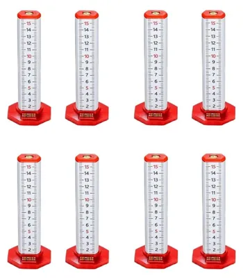 Zdjęcie produktu dla Magnesywna poziomica - Czerwona - 8 sztuk