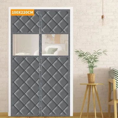 Produktbild von Famanu Thermovorhang Magnetisch 100 x 220 cm - Wärmeisolierendes Außenvorhang für Tür und Balkon