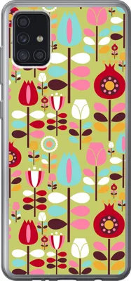 Produktbild von MuchoWow® Handyhülle Schutzhülle Hülle für Telefoonhoesje Samsung Galaxy A52 5G Muster - Blumen - Farben Silikon Softcase Handy Hülle - Umschlag