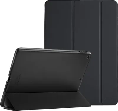 Produktbild von Hülle für iPad 9.7 Zoll 6. Generation 2018/5. Generation 2017 Modell A1893 A1954 A1822 A1823, Schutzhülle Case Smart Cover für iPad 6 / iPad 5 -Schwarz