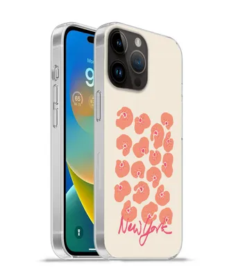 Produktbild von MuchoWow® Handyhülle Schutzhülle Hülle für Apple iPhone 14 Pro Max Blume - Abstrakt - New York Silikon Softcase Handy Hülle - Hardcover