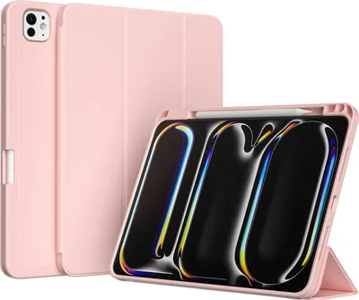 Productafbeelding van Accezz Smart Silicone Bookcase voor de Apple iPad Pro 11 (2025) M5 / (2024) M4 - Roze