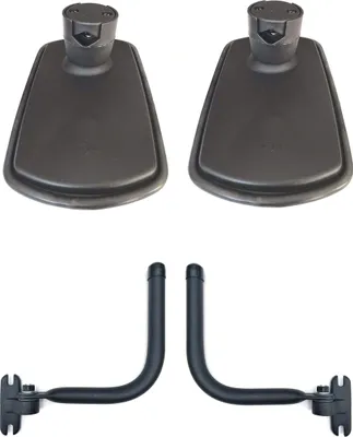 Produktbild von 2x Außenspiegel Traktor Trecker 255x150 mm ř14-23 Spiegelhalter Spiegelarm Spiegehalterung SET