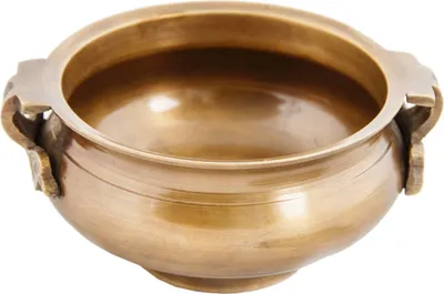 Produktbild von 9cm Räucherschale aus Messing massing Betriebart Räucherkohle Kräuterschale