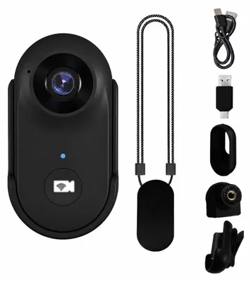 Productafbeelding van INF Zwarte A100+ Duim Actie Camera Magnetische Kit - 1080P HD Pocket Vlog Cam