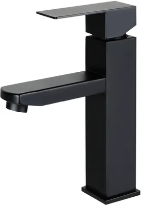 Waschtischarmatur Schwarz, Einhebel, SUS304, Bad/Küche
