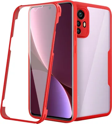 Immagine prodotto di Custodia Xiaomi 12 / 12X, protezione completa a 360° con protezione del display integrata per Xiaomi 12 / 12X rosso