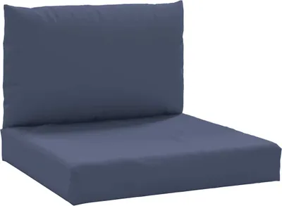 Produktbild von vidaXL Palettenkissen 2 Stk. Marineblau Stoff